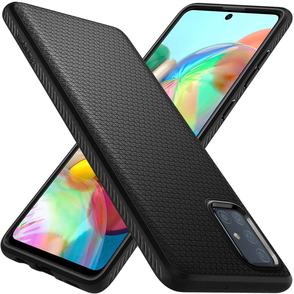 Spigen Liquid Air for Samsung Galaxy A71 Case, Galaxy A71 Back Cover - TPU|Matte Black