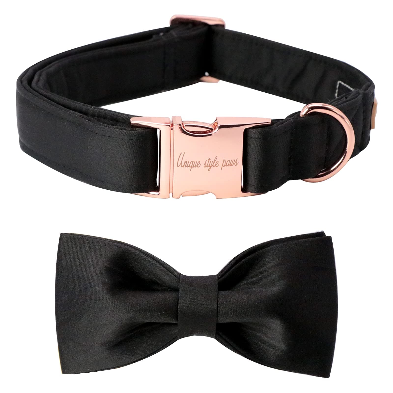 Unique style paws Dog Collar, Silk Dog Collar with Bow, Soft Dog Bowtie Adjustable Girl or Boy Pet Collar Gift for Small Medium Large Dogs