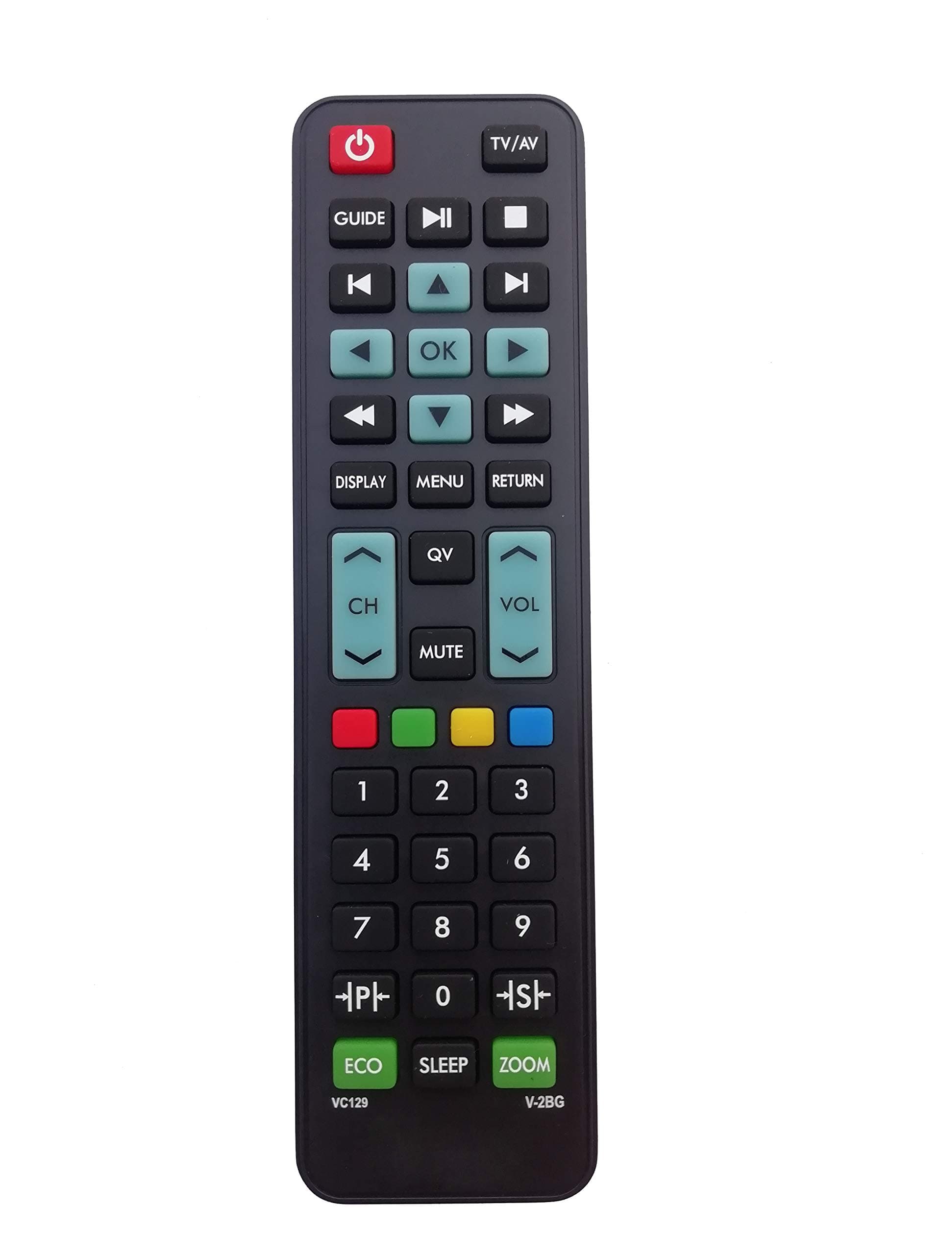 VC129 LCD LED TV Universal Remote Control Compatible for VIDEOCON V-2BG