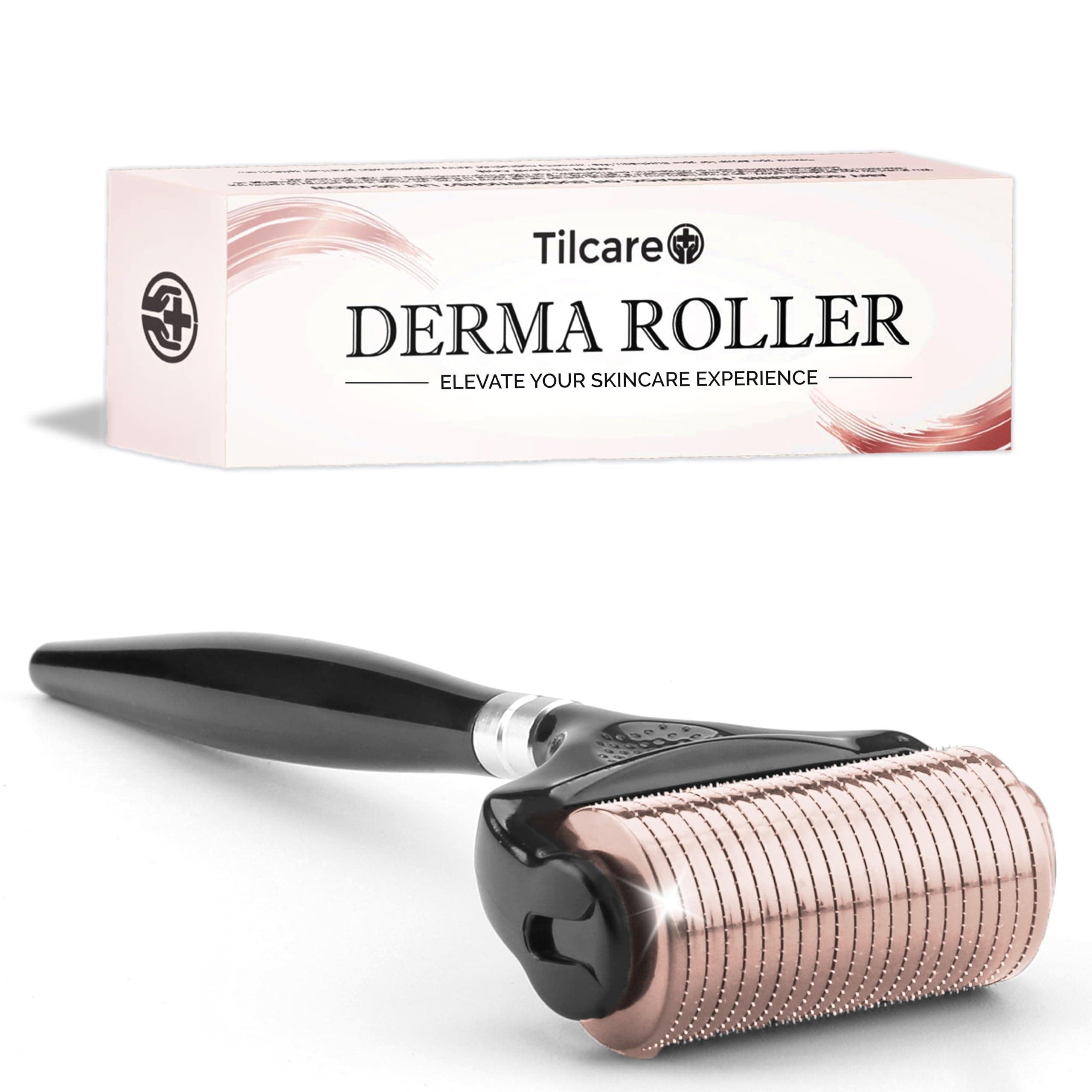 Ultra-Wide Derma Roller for Face - At-Home Microneedling Kit, 0.25 mm Microneedle Roller for Skin Care, Derma Roller for Scalp Hair and Beard, Superior to a Microneedling Pen/Derma Pen