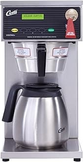 Wilbur Curtis G3 Thermal Decanter Brewer 64 Oz Single Low Profile Thermal Carafe Coffee Brewer - Commercial Airpot Coffee Brewer - D60GT12A000 (Each)