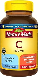 Vitamin C 500 mg Softgels, 60 Count to Help Support the Immune System