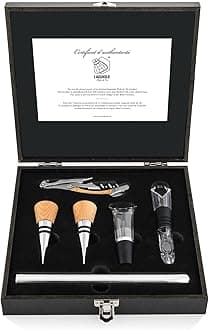 Laguiole Style de Vie Corkscrew set, sommelier set, set of 6, oak wood