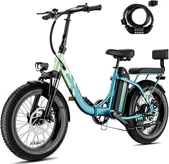 C23 2-Seater Electric Bike for Adults,750W Peak Motor 28 MPH,720WH Removable Battery 65Miles Step-Thru Folding Ebikes,20" Fat Tire E-Bikes with NFC,UL2849 Commuting E Bike for Women/Men