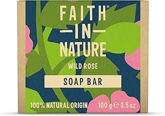 Natural Wild Rose Hand Soap Bar, Restoring, Vegan & Cruelty Free, No SLS or Parabens, 100g