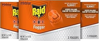 Raid Concentrated Deep Reach Fogger Kills Ants Roaches and Spiders 1.5 Ounce Cans 3 Count (Pack of 3)