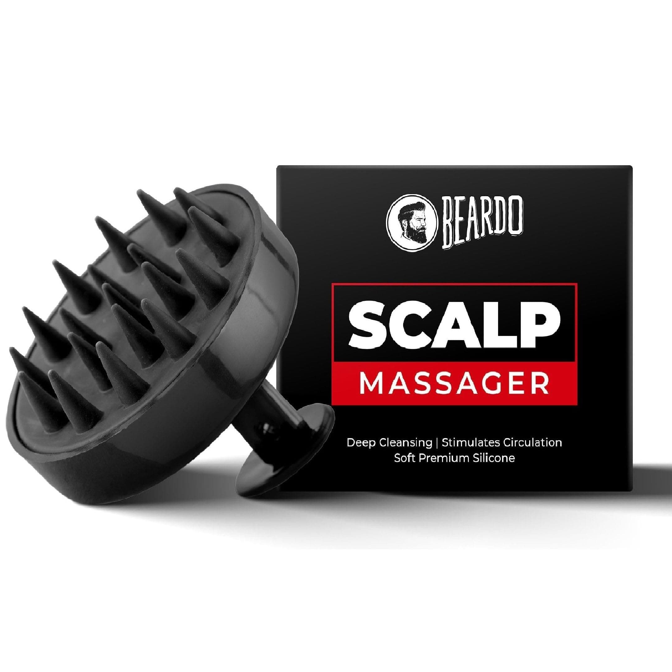 Scalp Massager For Hair With Removable Handle | Soft Silicone Bristles For Dry Massage, Oil & Shampoo Hair Brush, Super Soft Bristles, Exfoliating | Scalp Massager For Men & Women