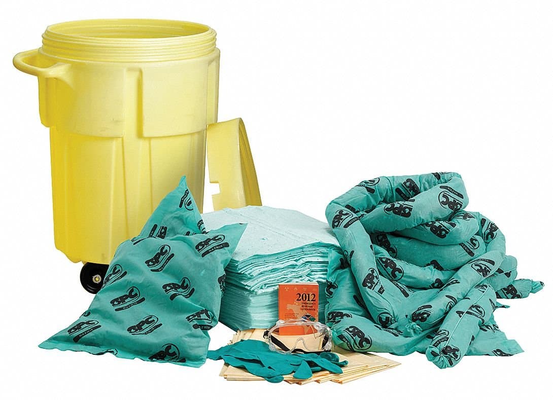 Spill Kit,Chem/Hazmat,Yellow