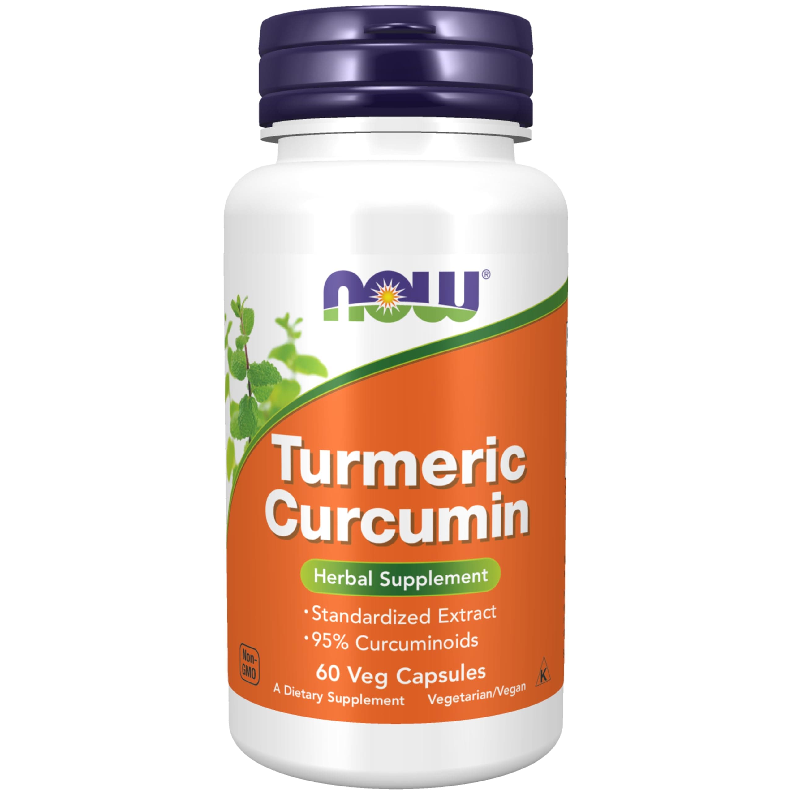NOW Foods Supplements, Turmeric Curcumin, Derived from Turmeric Root Extract, 95% Curcuminoids, Herbal Supplement, 60 Veg Capsules