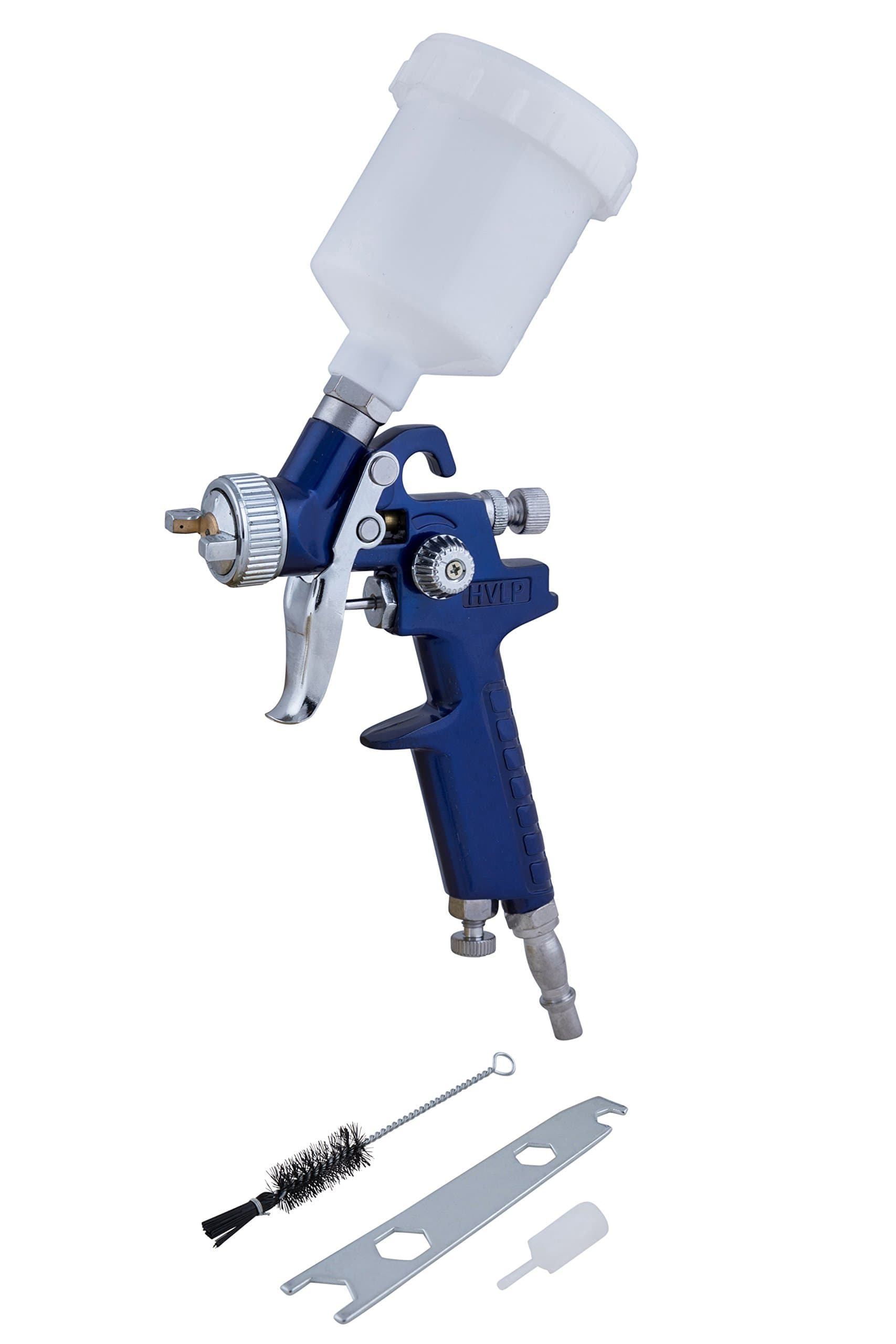 Blue Spot Tools 07909 Blue Spot Mini HVLP Spray Gun, 0 V, Blue, 125 ml