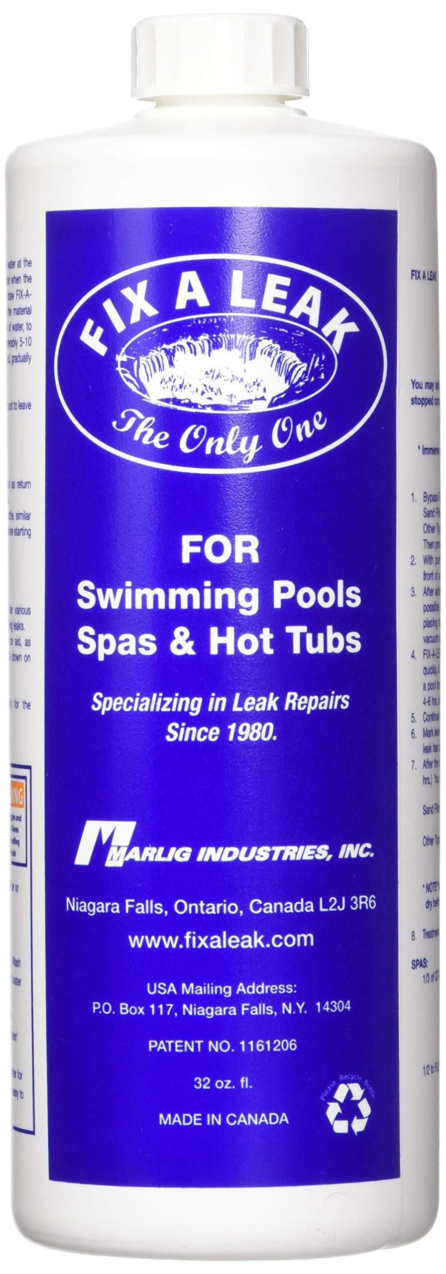 Seal 32oz Marlig Fix Pool and Spa Leak Sealer 32 oz-2 Pack, Blue