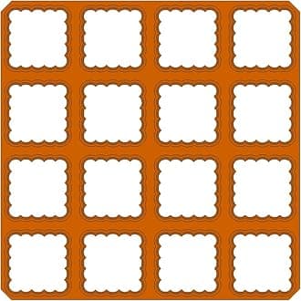 1”x16 Scalloped Shape Square Multi Cutter