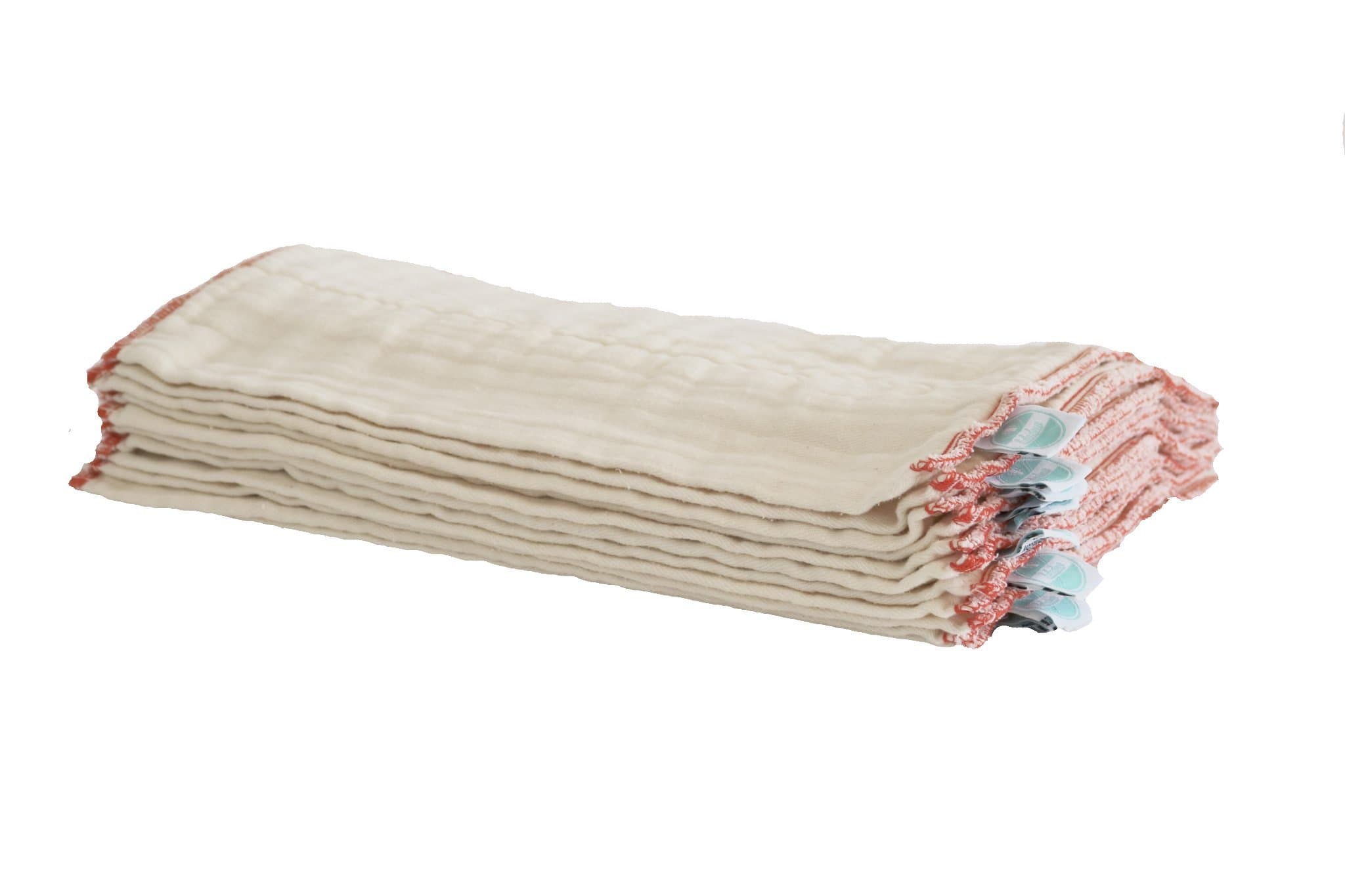 Luludew Cotton Pre-Fold Inserts – For Cloth Diapers and Covers – 12 set Infant