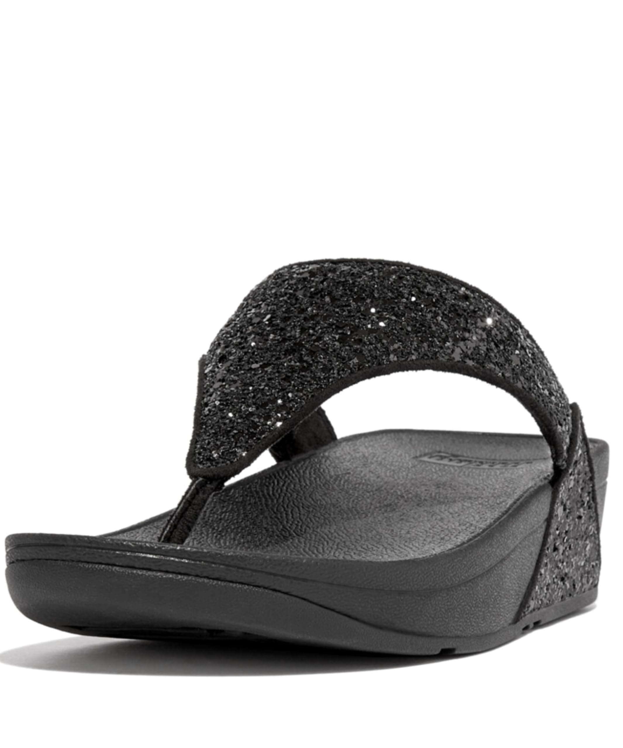 Lulu Multi-Tonal Glitter Toe-Post Sandals