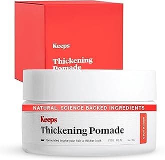 Matte Thickening Hair Pomade for Men - All-Day Medium Hold Styling Pomade with Natural Ingredients for Visibly Thicker, Fuller Hair - Biotin, Caffeine, Green Tea & Saw Palmetto