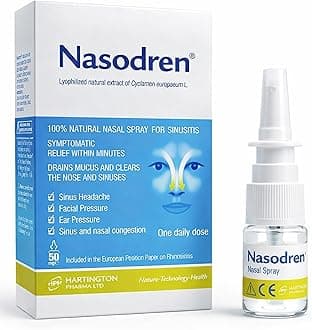 Nasal Spray for Sinus Infection Relief, First Defence Against Cold, Allergies, Flu, Blocked Nose, Inactivates Viruses,Relieves Cough Symptoms