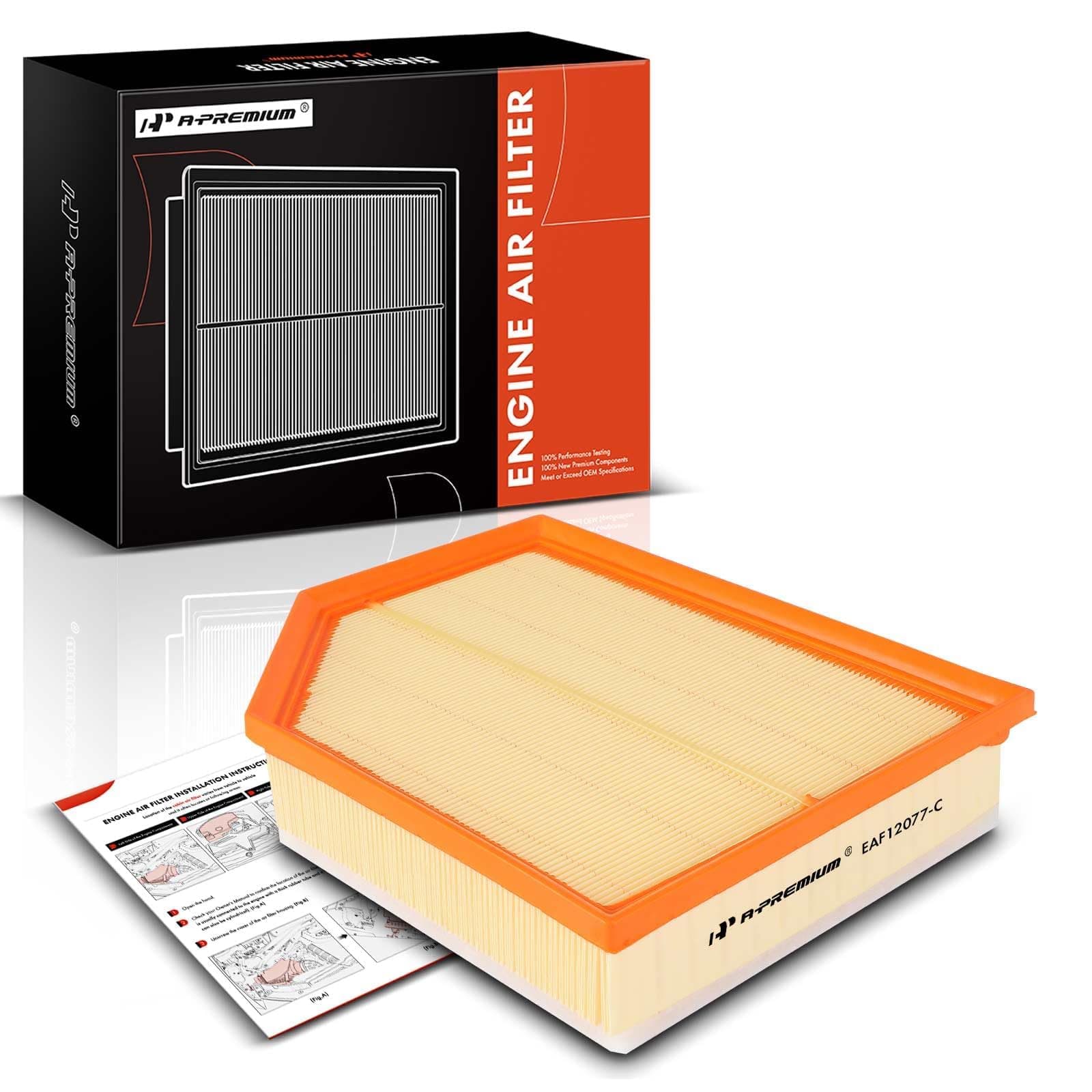 A-Premium Engine Air Filter Compatible with Volvo XC60 2018-2023, XC90 2016-2023, S60 2019-2023, S90 2017-2023, V60 2019-2023, V60 Cross Country 2020-2023, V90 2018-2021, V90 Cross Country 2017-2023