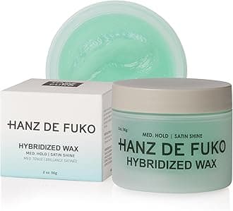 – Hybridized Wax - Premium Water-Based Wax with Medium Hold Satin Finish - All Hair Types - 56g