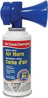 Air Horn – Large Size (3.5 oz), 118 dB – Loud 1 Mile Range, Meets EPA & USCG Standards – Great for Boat & Marine Safety, Ideal for Sporting Events Such as Football & Soccer