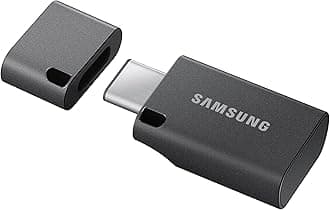 Samsung Type-C 512GB USB 3.2 Gen 1 Flash Drive, 400MB/s, External Memory and Storage for Computers, Mobile Devices, MUF-512DA4/AM, Gray, 2024
