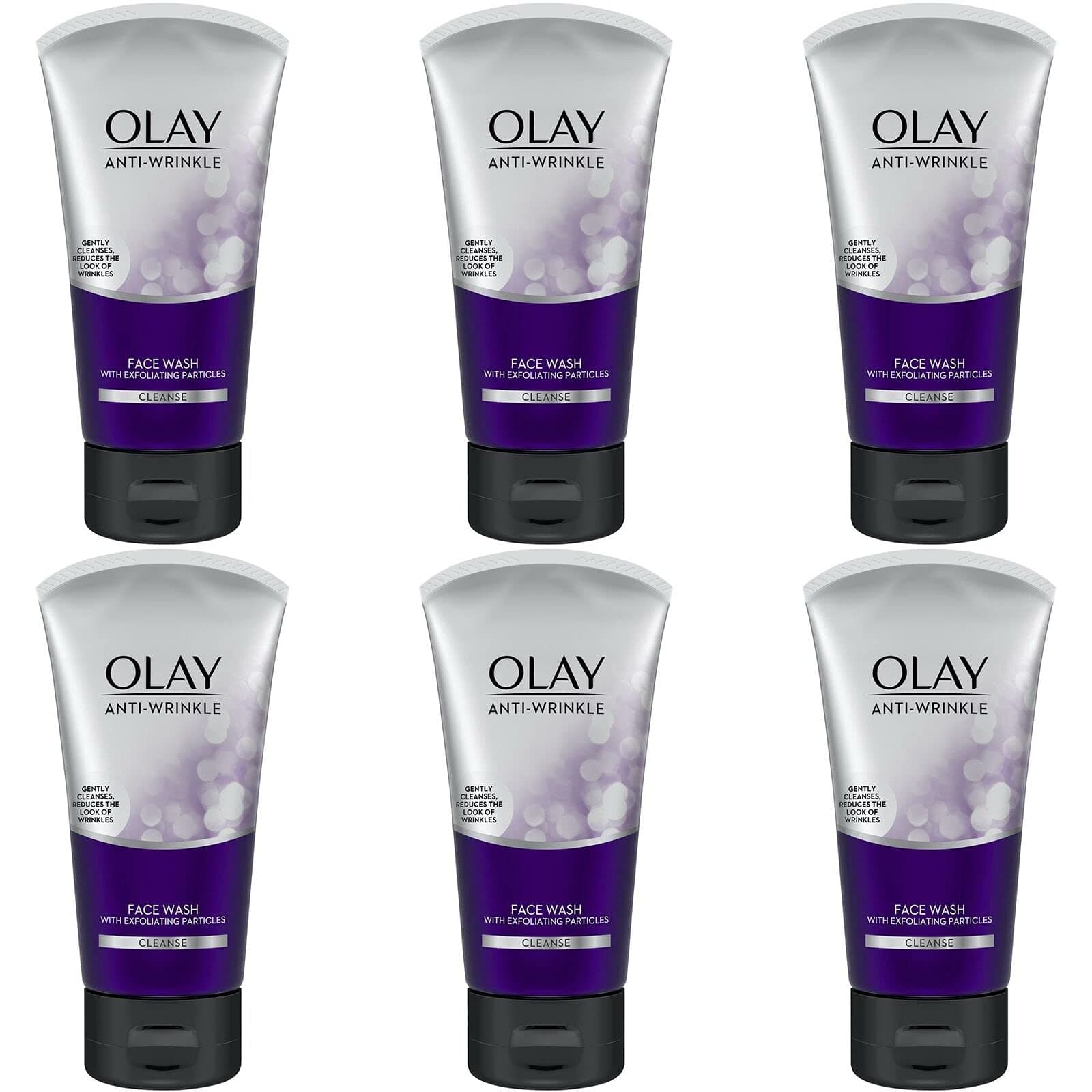 6 x Olay Anti-Wrinkle Face Wash 150ml