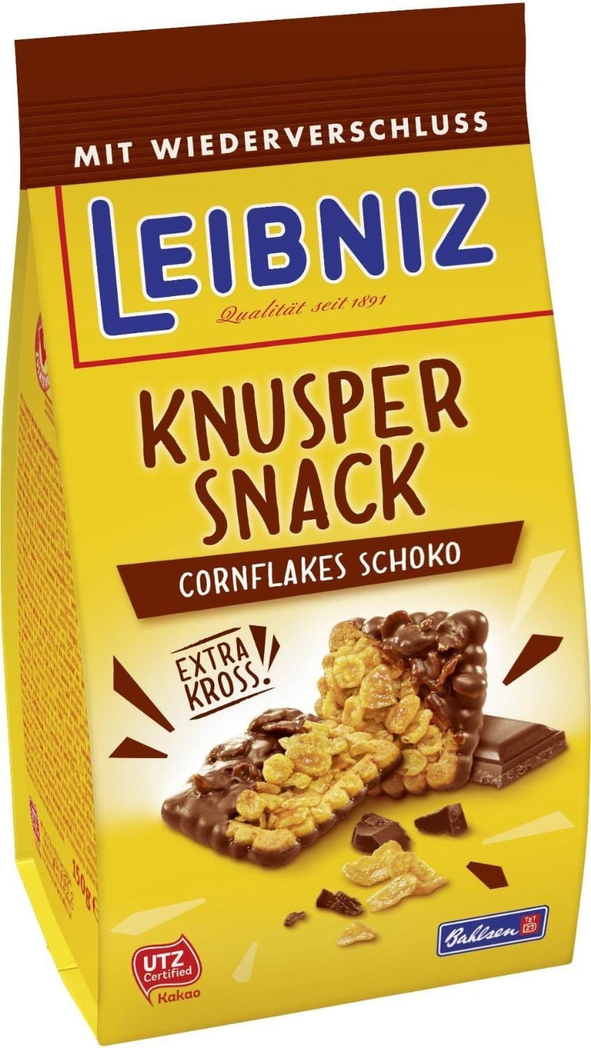 Leibniz Knusper Snack Cornflakes Schoko 150g