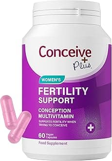 Fertility Supplements for Women | Support Hormone Balance, Regulation & Female Reproductive System | 21 Prenatal Vitamins for Women | Folic Acid, Maca Root, Myo-Inositol | 60 Capsules