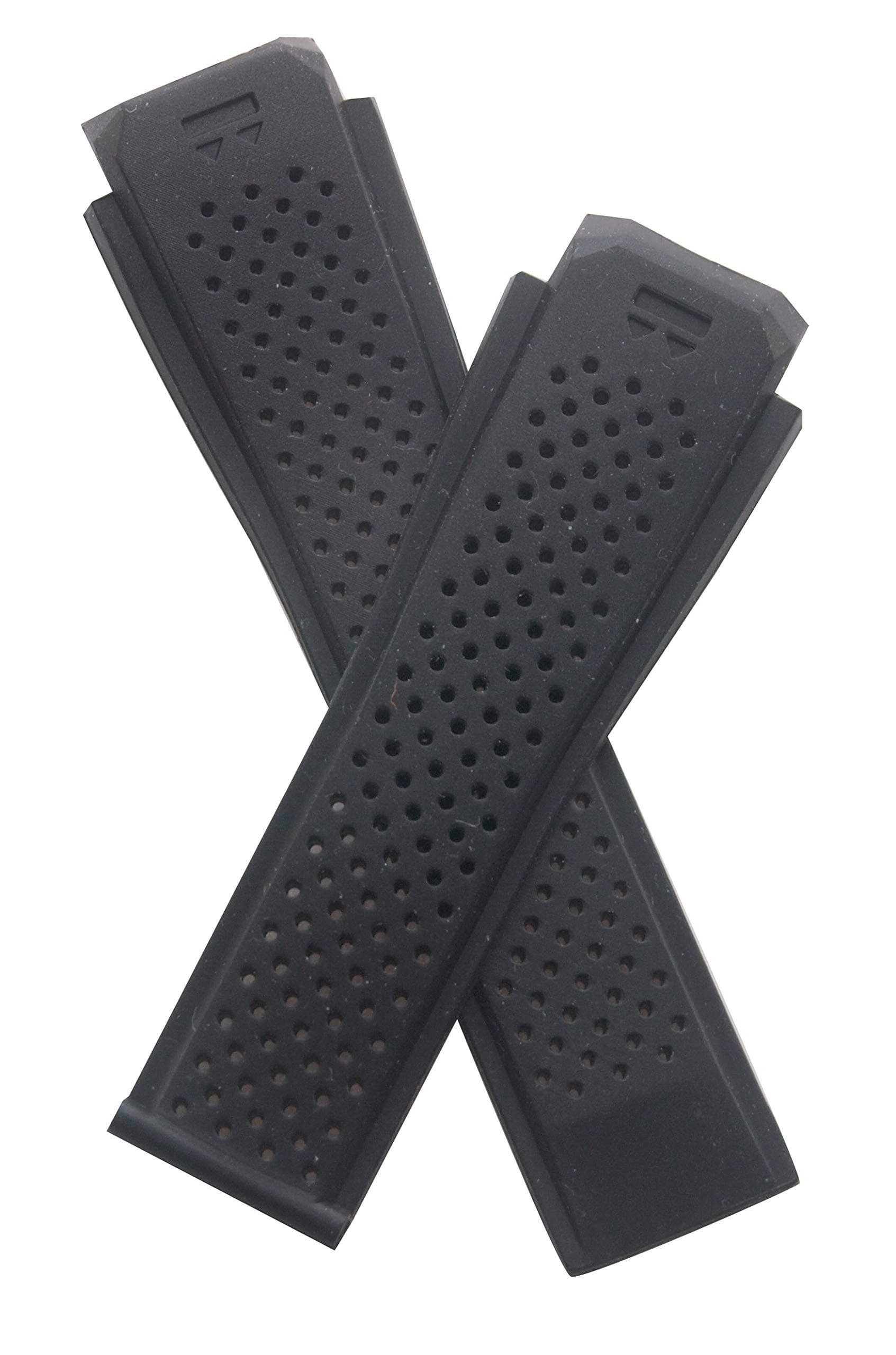 TH-CON-01-0003 - Black silicone rubber watch strap compatible with the TAG Heuer Connected 46 smart watch, model no. SAR8A80.