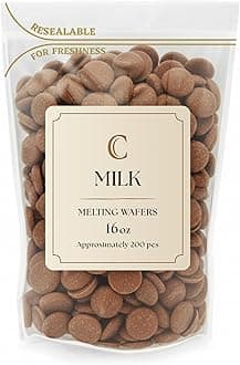 Merckens Chocolate Melting Wafers Bulk Bag Perfect For Dipping, Deserts, Baking And More (1 Pound, Milk)