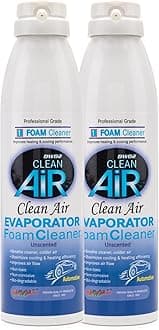 DWD2 Clean Air 2 Pack Bundle Automotive AC Coil Cleaner Foaming Coil Cleaner for AC Condenser Coil Cleaner Car AC Cleaner Coil Cleaner Air Conditioner Cleaner Spray Refresh Air Conditioner (Unscented)