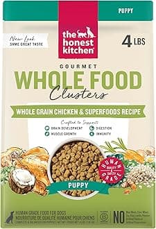 Whole Food Clusters Puppy Whole Grain Chicken Dry Dog Food, 4 lb Bag