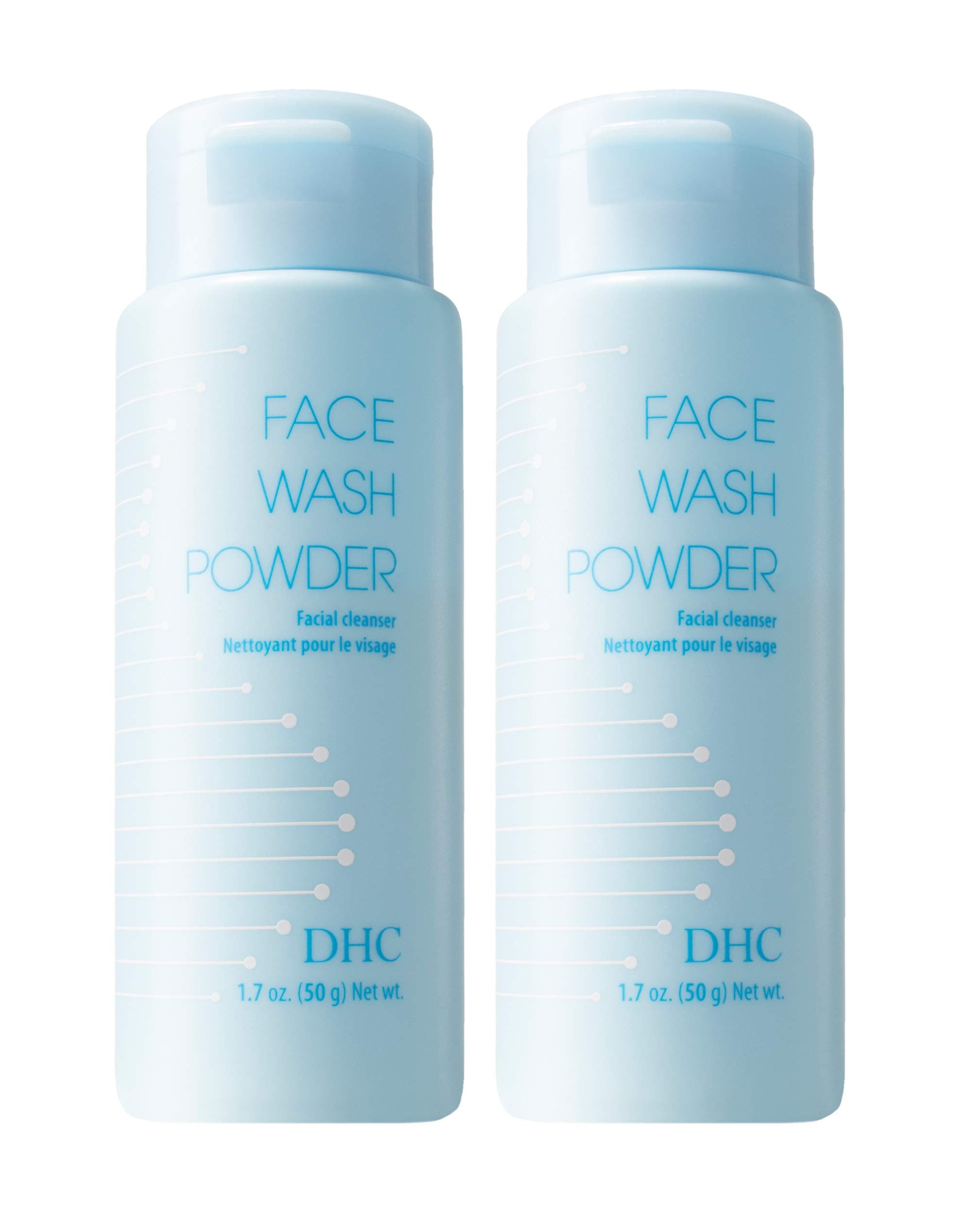 Face Wash Powder 2 pack, Luxurious Foaming Lather, Lightweight Powder Formula, Gently Exfoliates, Hydrating, Fragrance and Colorant Free, Ideal for All Skin Types, 1.7 oz. Net wt.
