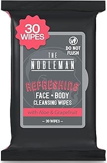 Men's Refreshing Face + Body Cleansing Wipes with Grapefruit - 30ct