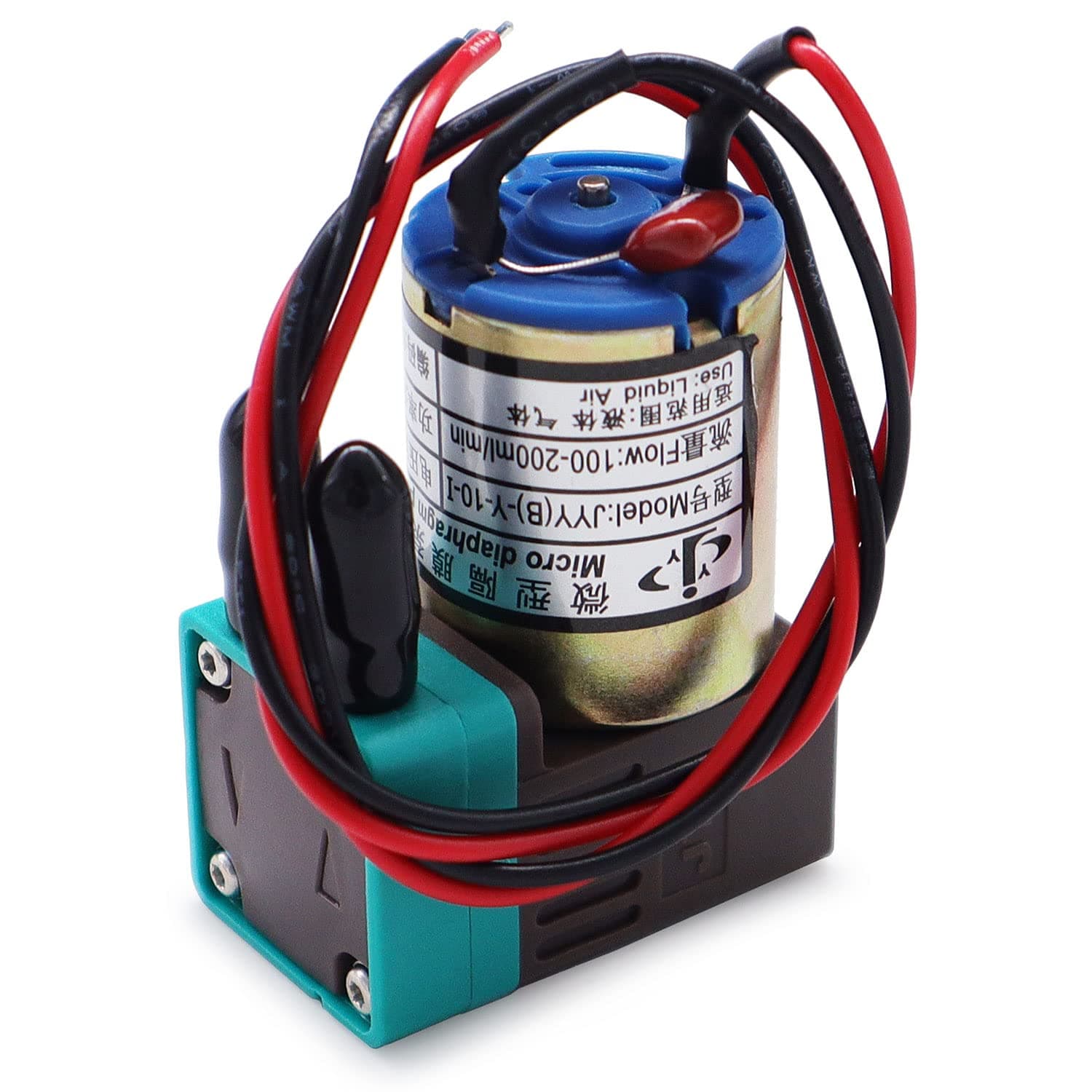 Parts Original JYY (B)-Y-10-1 Micro Diaphragm Pump Ink Pump for Infiniti/Crystaljet/Gongzheng/Flora Inkjet Printers (DC 24V, 3W, 100-200ml / min)