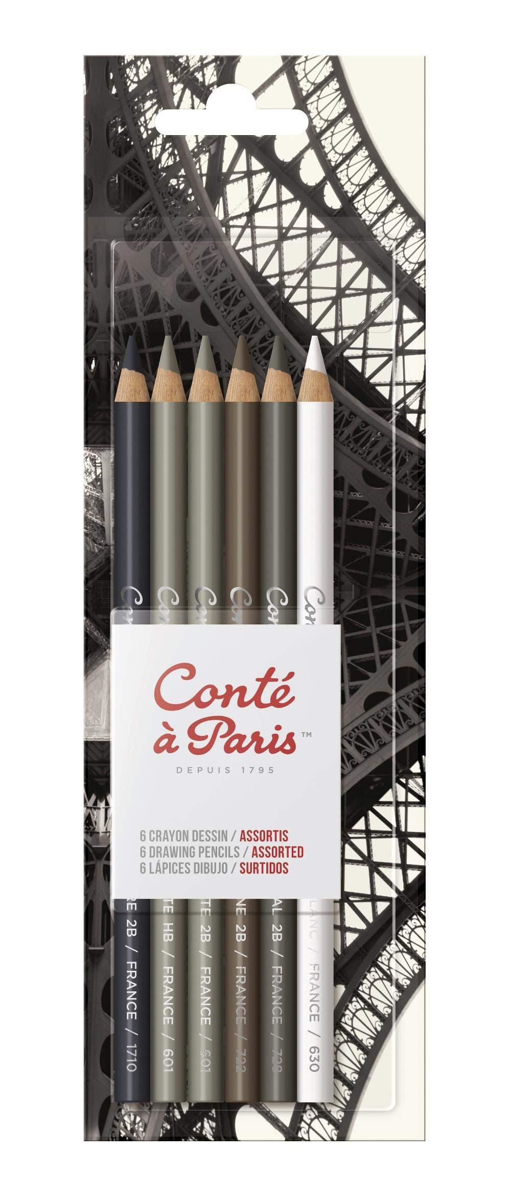 Conté à Paris 6 Count Drawing Pencils Set