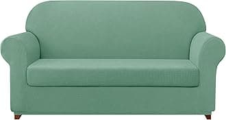 SUBRTEX Stretch Sofa Cover Set 1 Piece Sofa Slipvover with A Gift Cushion Cover for 3 Cushion Couch(Dark Cyan,Sofa)
