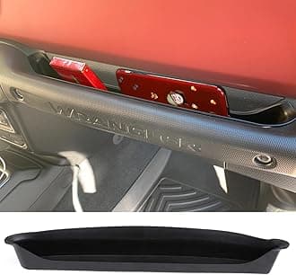 GrabTray Interior Storage for Jeep Wrangler JL Passenger Storage Tray Fits 2018 2019 2020 2021 2022 2023 JLU Sports Sahara Freedom Rubicon X & Unlimited 4XE Interior Accessories