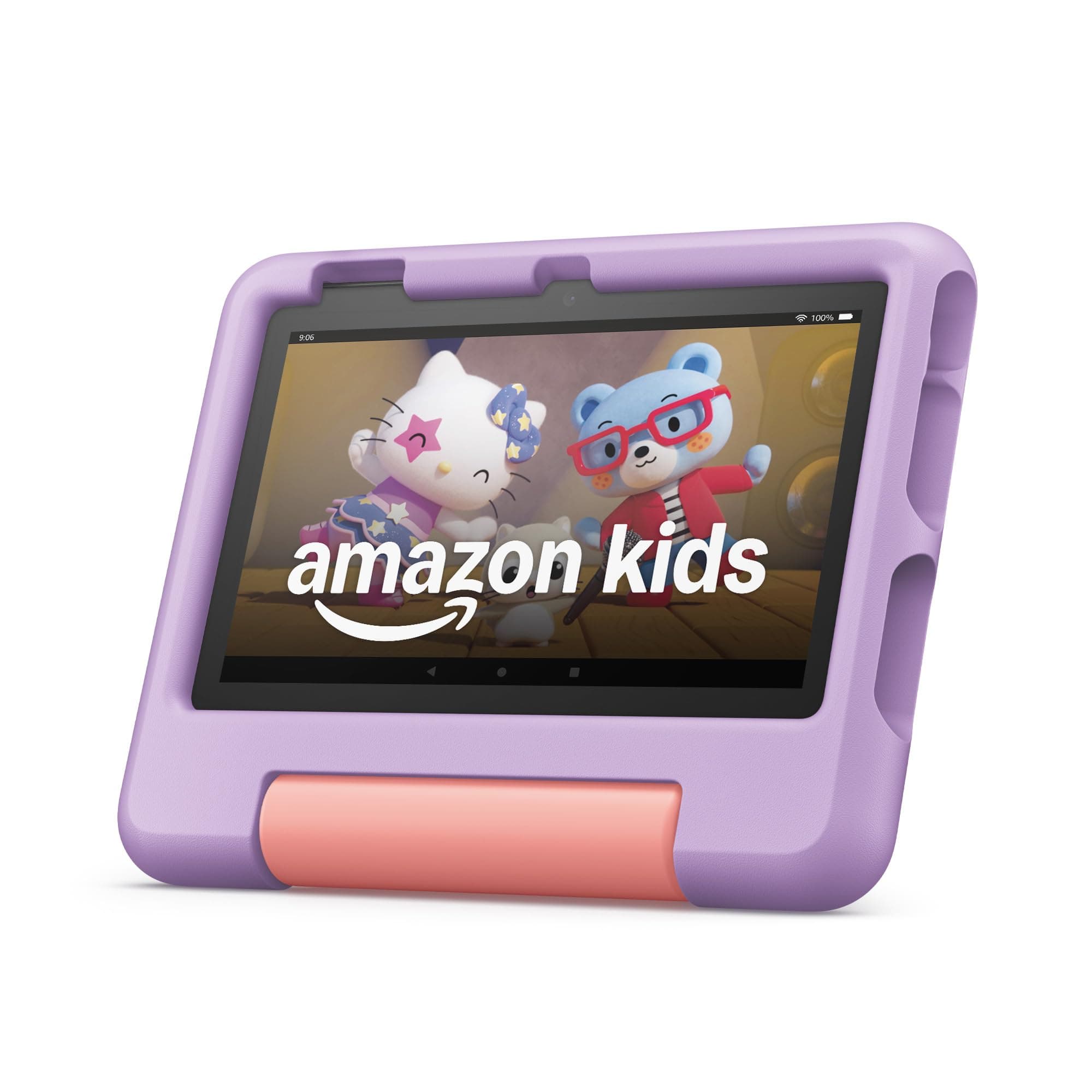 Fire 7 Kids tablet (newest model) ages 3-7. Top-selling 7" kids tablet on Amazon. Includes ad-free and exclusive content, easy parental controls, 10-hr battery, 16 GB, Purple