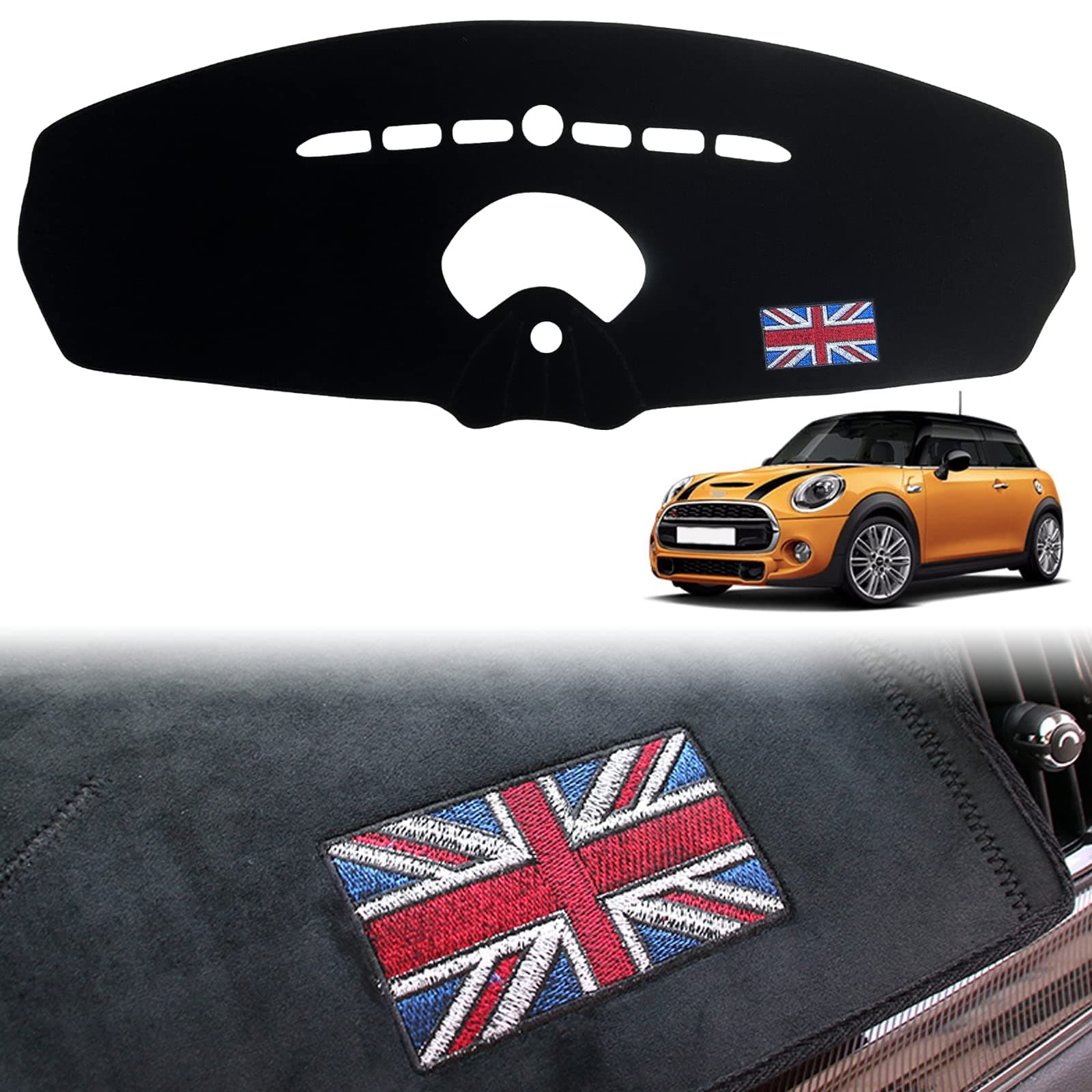 Dashboard Dash Board Cover Mat Pad Carpet Non-Slip Custom Compatible with BMW Mini Cooper R F Series Protector Sun Shield (R55 R56)