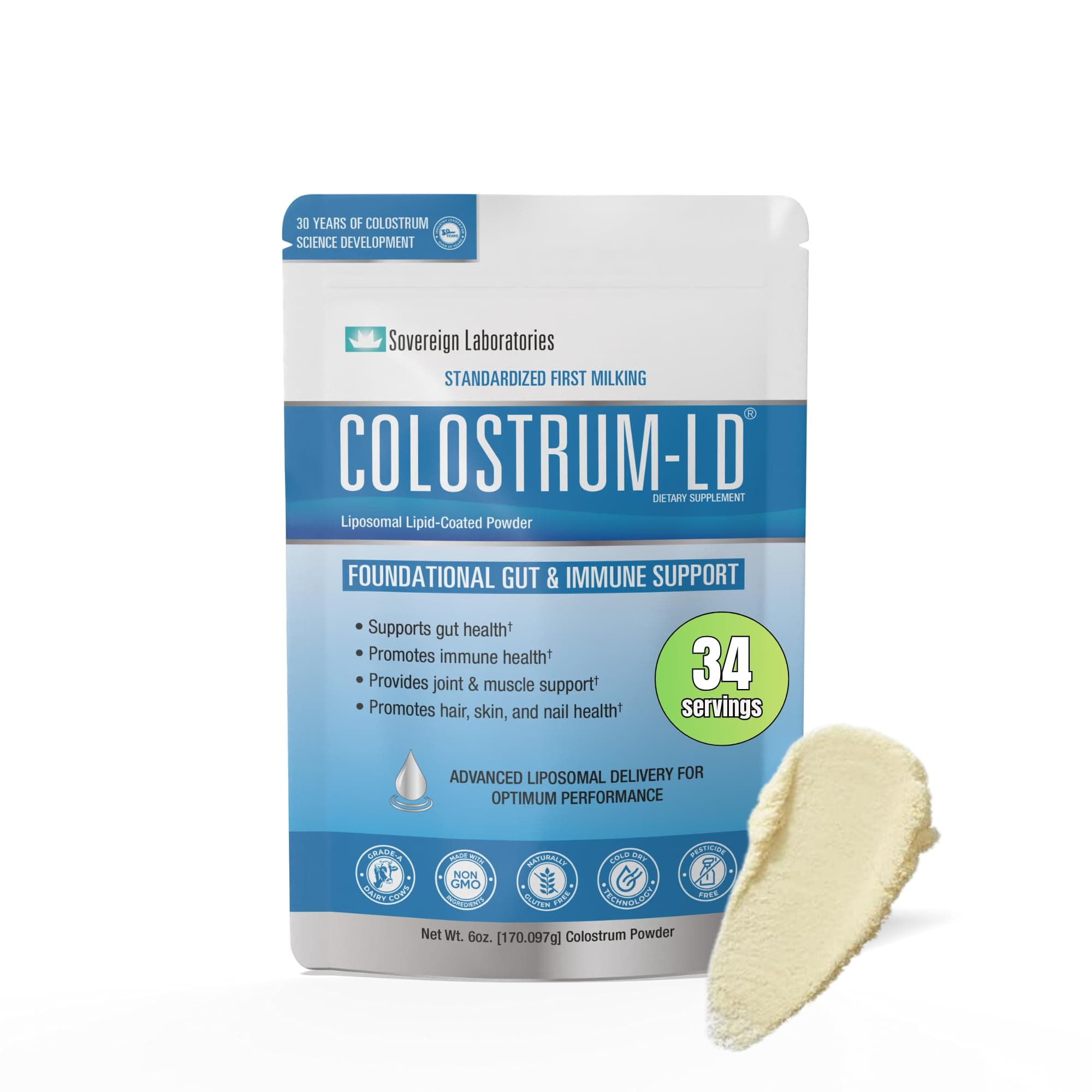 Sovereign Laboratories Colostrum-LD® Powder :: 6oz/170g,
