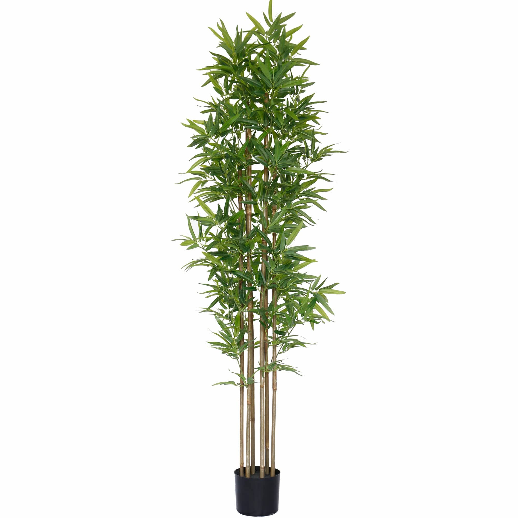 Softflame 6ft Bamboo Artificial Tree, Faux Bamboo Plant, Artificial Plant with 6 Stems, Perfect for Home Office Indoor Decoration