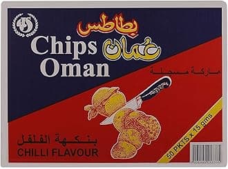 Chips Oman Chilli Flavour Potato Chips, 15 Gm, Pack Of 50