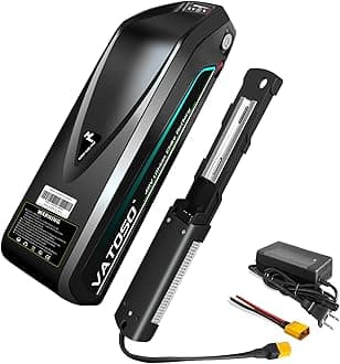 48V Lithium Battery, 12Ah/16Ah/20Ah, w/ 30A BMS, Includes 2A Charger XT60 Connector, for 200W-1500W Controller DIY Projects (48V12AH)