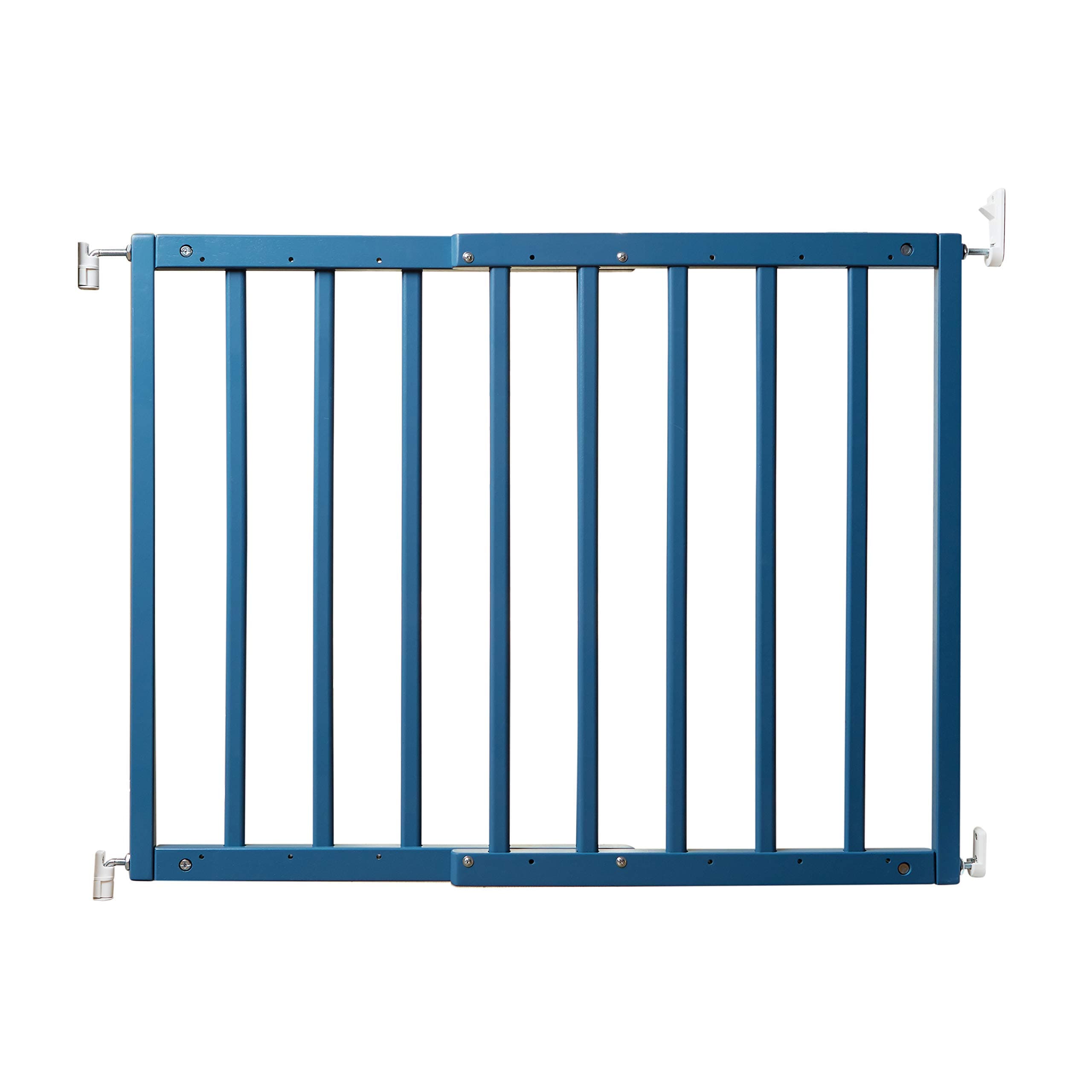 Safety Mate Expandable Pet and Baby Gate, Sturdy Wall Mountable Safety Gate for Hallways, Stairs, Fits Openings from 24.5” to 41”, Smokey Blue, One Size, 33721