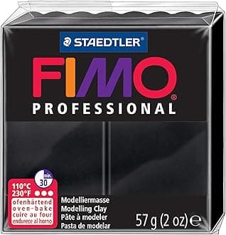 Staedtler Fimo Professional Oven Hardening Modelling Clay, 57G, Black