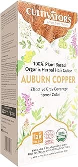 Organic Herbal Hair Colour - Auburn Copper 100g