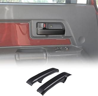 Compatible with Toyota FJ Cruiser 2007-2021 Car Inner Door Handle Cover, ABS Interior Door Grab Handle Protector Trim Cover Protection Accessories, 2PCS (Matte Black)