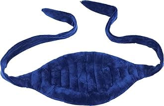 SunnyBayMicrowave Heating Pad, Microwavable Moist Hot/Cool Pack for Back Pain and Shoulders, Plush 8x14 Inch Bean Bag Wrap, 64 Inches Wide with Fastening Straps, 1.5lbs, FSA HSA Eligible, Blue