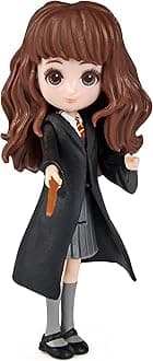 FIGURINE MAGICAL MINIS HERMIONE GRANGER WIZARDING WORLD - Figurine Articulée Hermione Granger 8 cm Avec Baguette Magique A Collectionner - Idée Cadeau Harry Potter - 6062062 - Jouet Enfant 5 ans et +