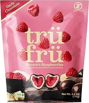 Natures Raspberries Hyper-Dried Fresh in Dark Chocolate, 4.2 ounce